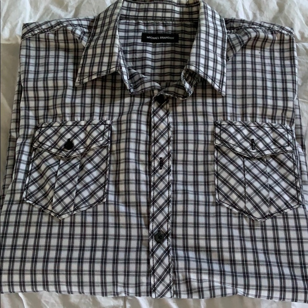 Michael Brandon Button Down